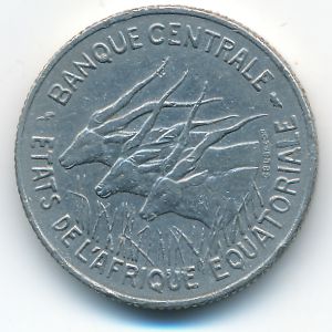 Экваториальные Африканские Штаты, 100 франков (1966 г.)