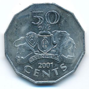 Свазиленд, 50 центов (2001 г.)