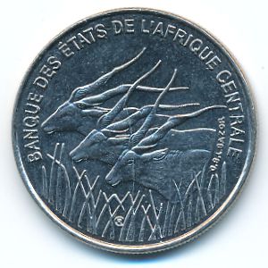 Central African Republic, 100 francs, 1998
