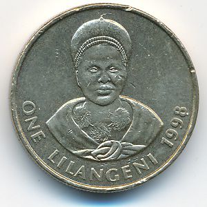 Swaziland, 1 lilangeni, 1998