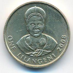 Свазиленд, 1 лилангени (2008 г.)