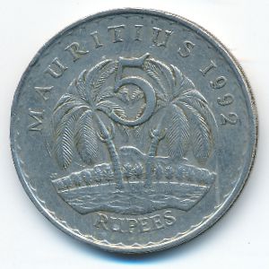 Маврикий, 5 рупий (1992 г.)