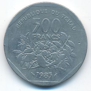 Чад, 500 франков (1985 г.)
