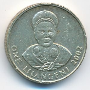 Swaziland, 1 lilangeni, 2002