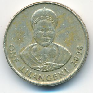 Свазиленд, 1 лилангени (2008 г.)