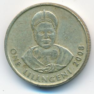 Swaziland, 1 lilangeni, 2008