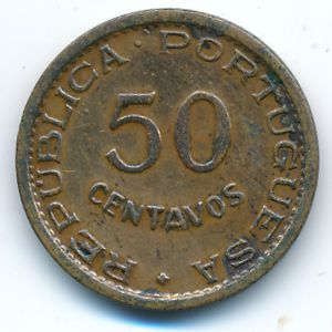 Angola, 50 centavos, 1955