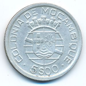 Мозамбик, 5 эскудо (1938 г.)