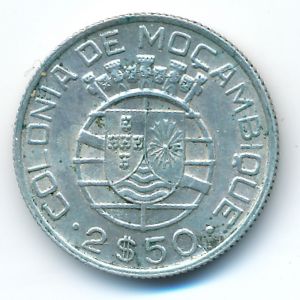 Мозамбик, 2,5 эскудо (1950 г.)