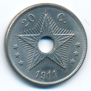 Бельгийское Конго, 20 сентим (1911 г.)