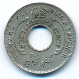 Британская Западная Африка, 1/10 пенни (1908 г.)