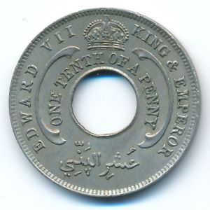 Британская Западная Африка, 1/10 пенни (1908 г.)