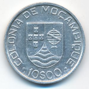 Мозамбик, 10 эскудо (1936 г.)