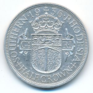 Южная Родезия, 1/2 кроны (1936 г.)