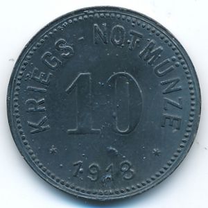 Райхенхалль., 10 пфеннигов (1918 г.)