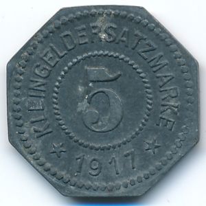 Rosenheim, 5 пфеннигов, 1917