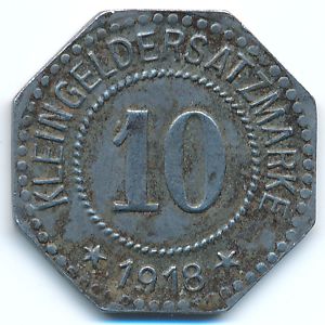 Rosenheim, 10 пфеннигов, 1918