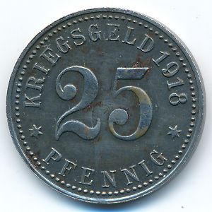 Райне., 25 пфеннигов (1918 г.)