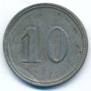 Пёснек., 10 пфеннигов (1920 г.)