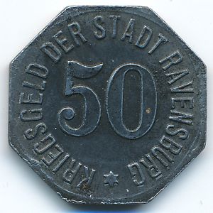, 50 пфеннигов, 1918