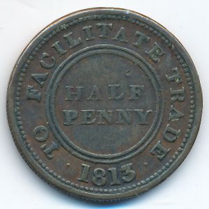 Great Britain, 1/2 пенни, 1813