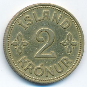 Исландия, 2 кроны (1940 г.)