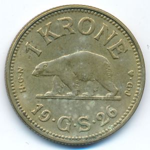 Гренландия, 1 крона (1926 г.)