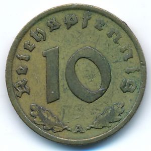 Третий Рейх, 10 рейхспфеннигов (1936 г.)