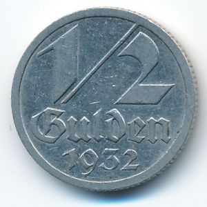 Данциг, 1/2 гульдена (1932 г.)