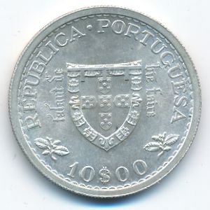 Portugal, 10 escudos, 1960