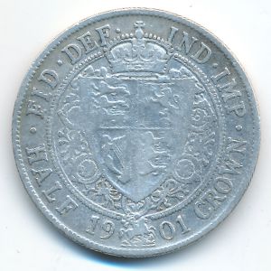Великобритания, 1/2 кроны (1901 г.)