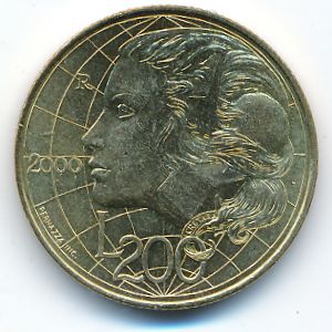 Сан-Марино, 200 лир (2000 г.)