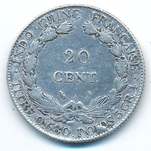 Французский Индокитай, 20 центов (1924 г.)