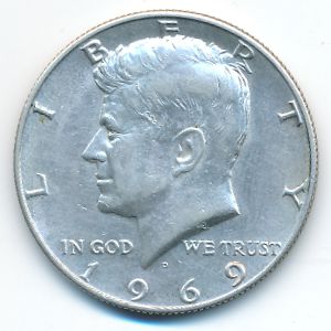 США, 1/2 доллара (1969 г.)