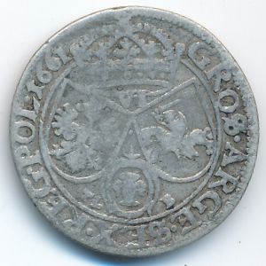 Польша, 6 грошей (1661 г.)