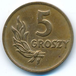 Польша, 5 грошей (1949 г.)