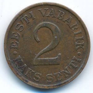 Эстония, 2 сента (1934 г.)