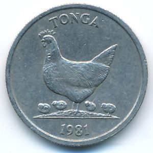 Тонга, 5 сенити (1981 г.)