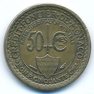 Монако, 50 сентим (1924 г.)