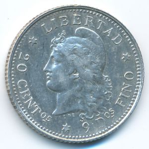 Аргентина, 20 сентаво (1882 г.)