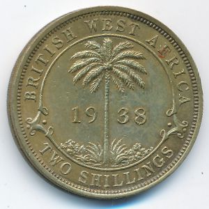 Британская Западная Африка, 2 шиллинга (1938 г.)