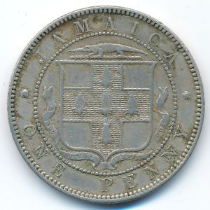 Ямайка, 1 пенни (1869 г.)