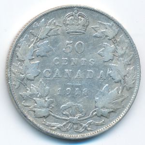 Канада, 50 центов (1918 г.)