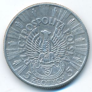 Польша, 5 злотых (1934 г.)