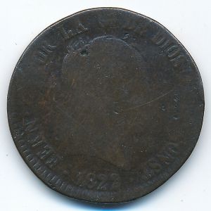 Испания, 8 мараведи (1822 г.)