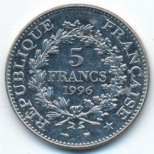 Франция, 5 франков (1996 г.)
