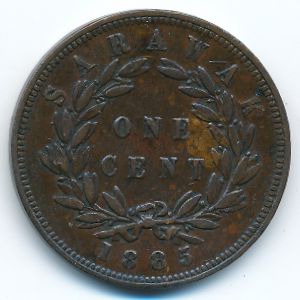 Саравак, 1 цент (1885 г.)