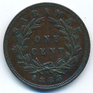 Саравак, 1 цент (1885 г.)