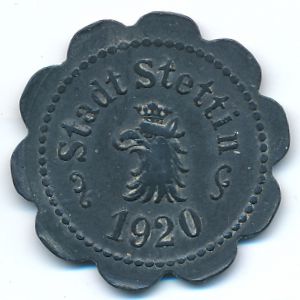 Штеттин., 10 пфеннигов (1920 г.)