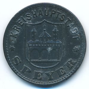 Шпайер., 50 пфеннигов (1917 г.)